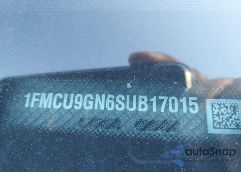 2025 Ford Escape Active z USA, uszkodzony, nr VIN 1FMCU9GN6SUB17015